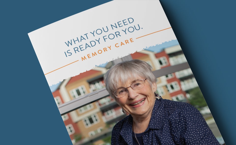 Memory Care Trifold Brochure - Blake Lookabill Portfolio